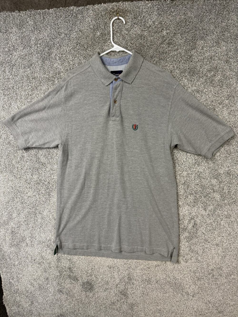 Catalina Polo Shirt Mens L Gray Preppy Classic Minimalist Business Casual Golf